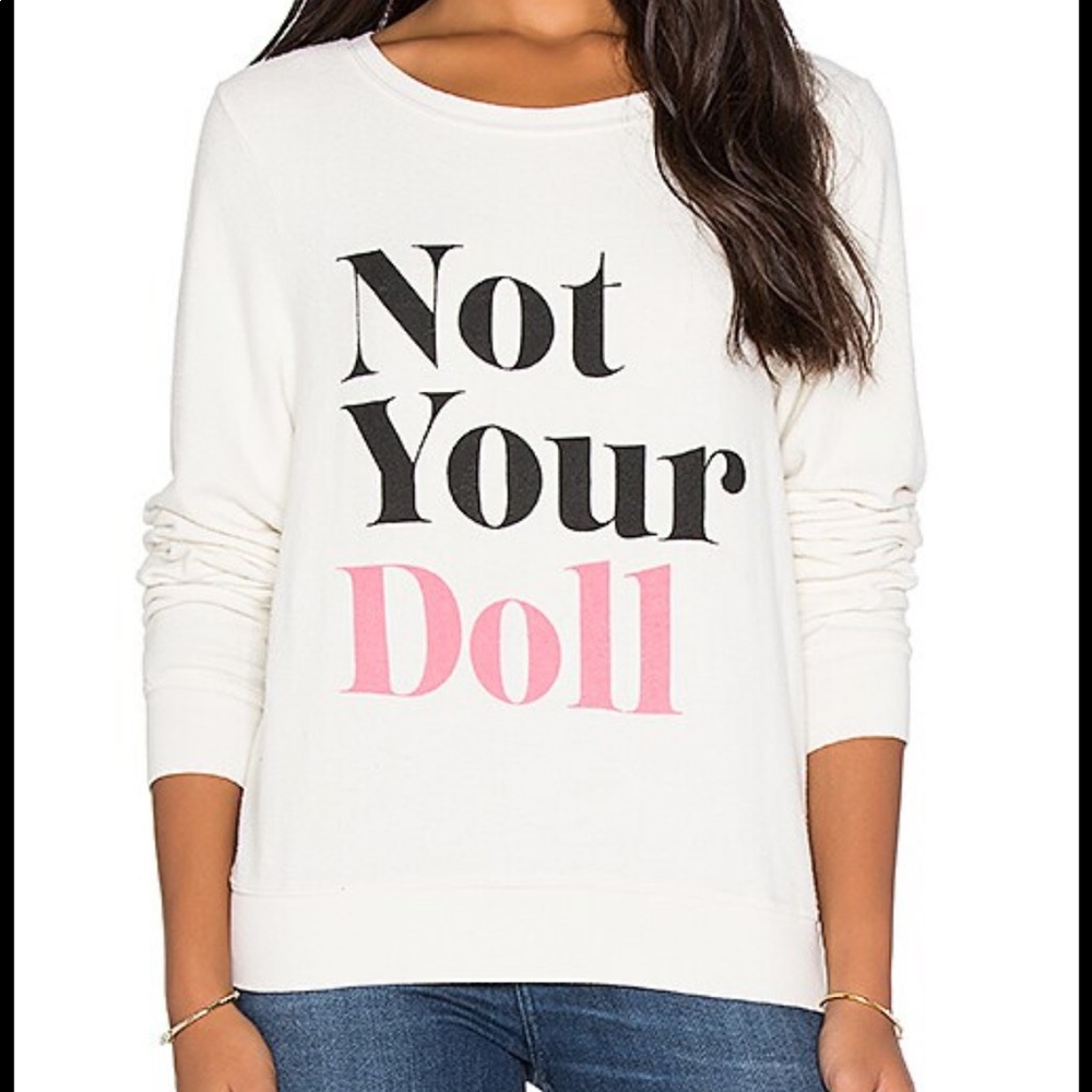 Wildfox pull over sweatshirt, size S